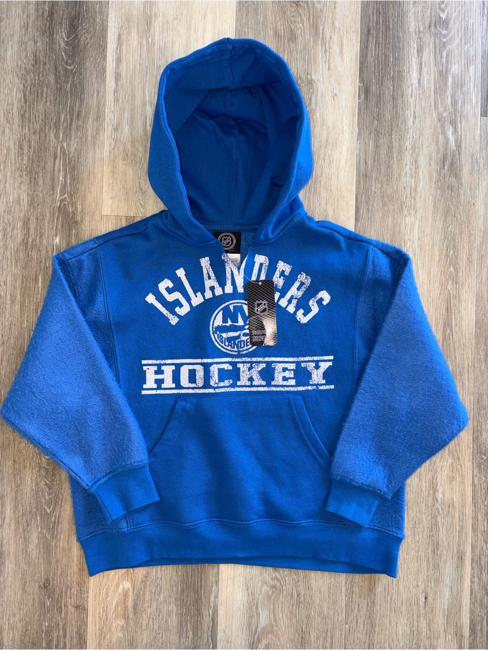 New York Islanders Hockey Kids Hooded Pullover - size S 6/6x